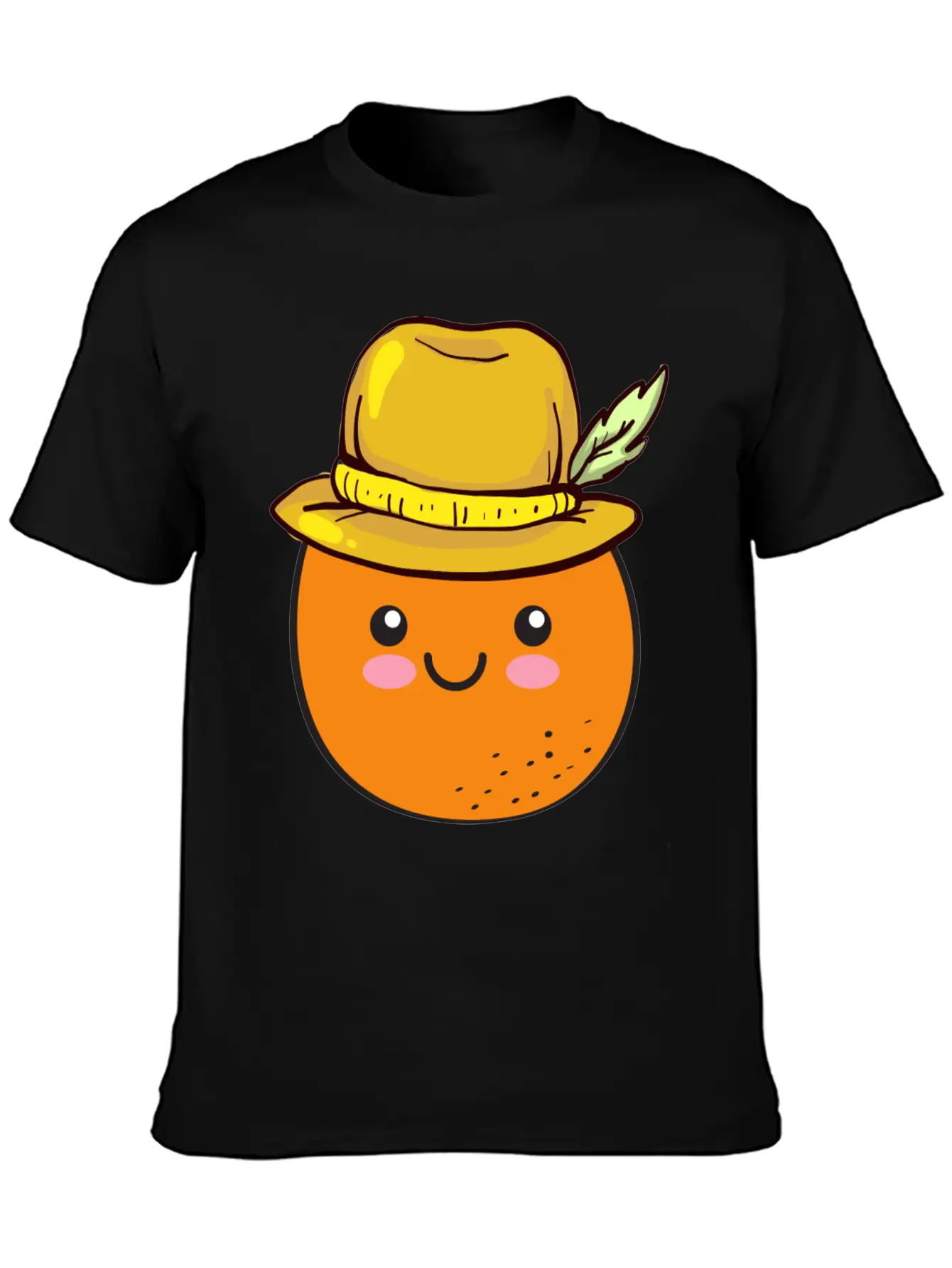 Orange Cute Vegan Veganism Vegetarian Healthy Food Basic Graphic T-Shirt ¨C Daily Comfort In Soft Cotton