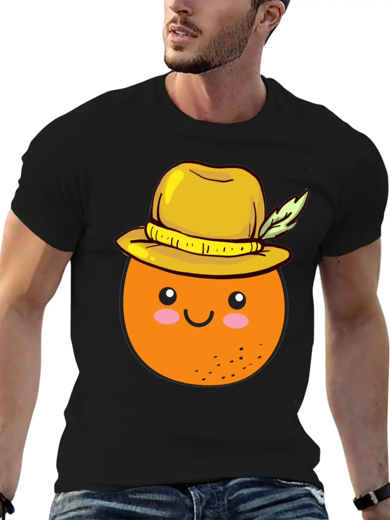 Orange Cute Vegan Veganism Vegetarian Healthy Food Basic Graphic T-Shirt ¨C Daily Comfort In Soft Cotton