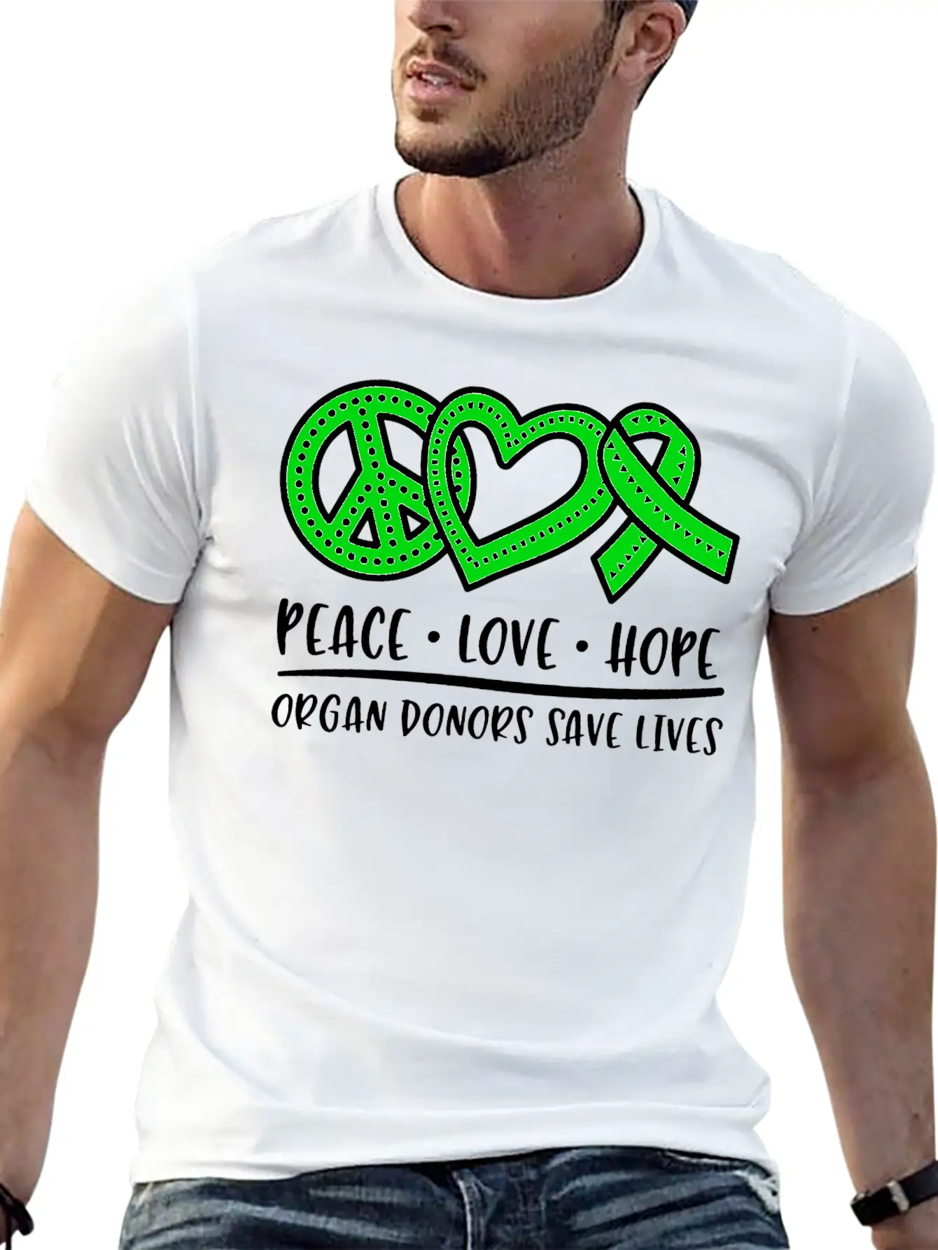 Organ Donation Awareness, Organ Donor Basic Graphic T-Shirt ¨C Daily Comfort In Soft Cotton