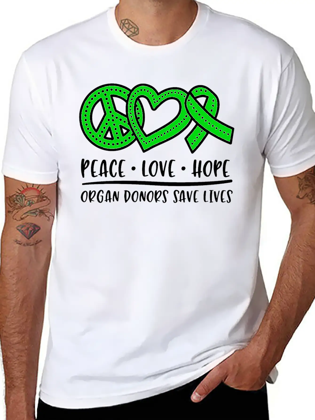 Organ Donation Awareness, Organ Donor Basic Graphic T-Shirt ¨C Daily Comfort In Soft Cotton