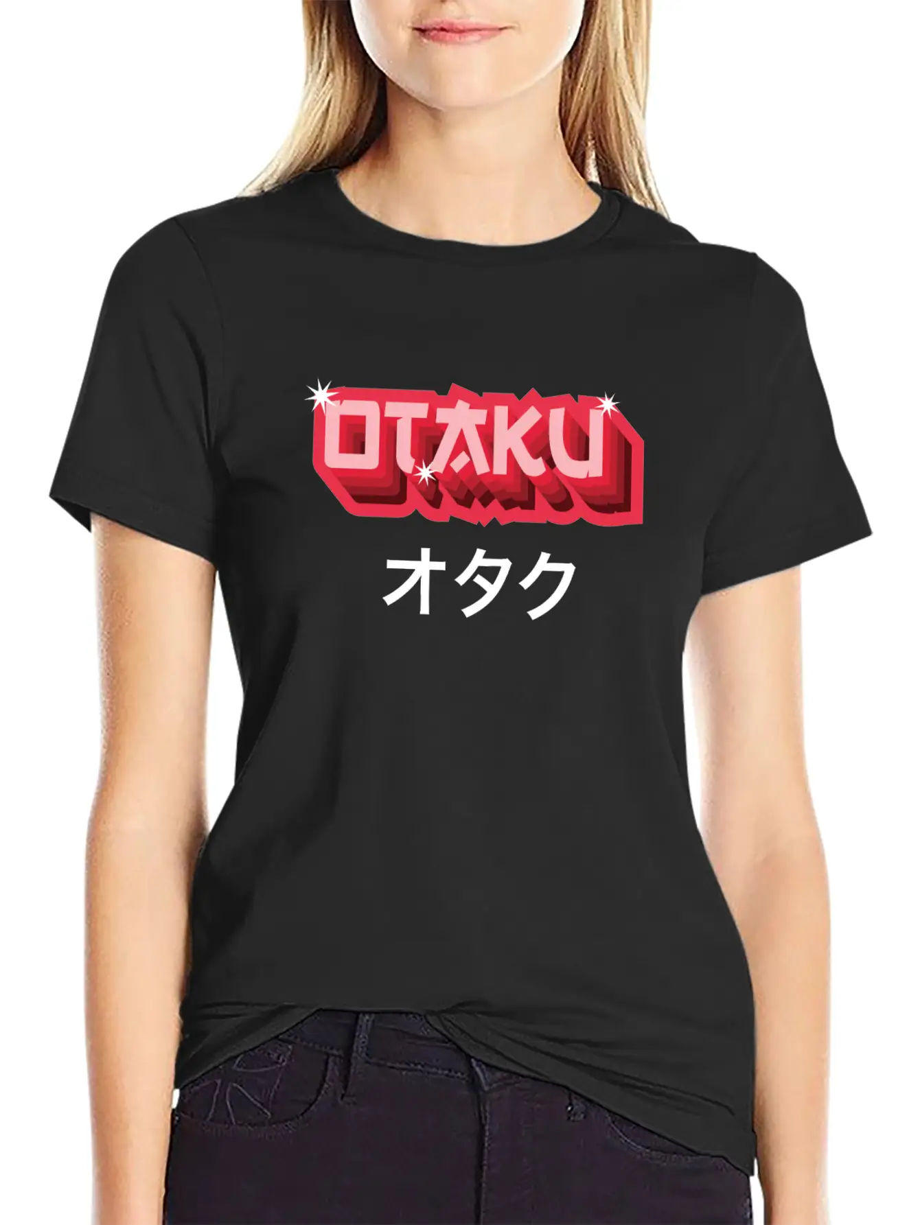 Otaku Japanese Text Anime Manga Soft Cotton Short Sleeve Tee ¨C Unisex Wardrobe Staple