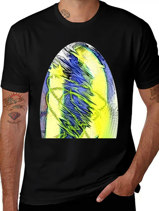 Oval Abstract Soft Cotton Short Sleeve Tee ¨C Unisex Wardrobe Staple