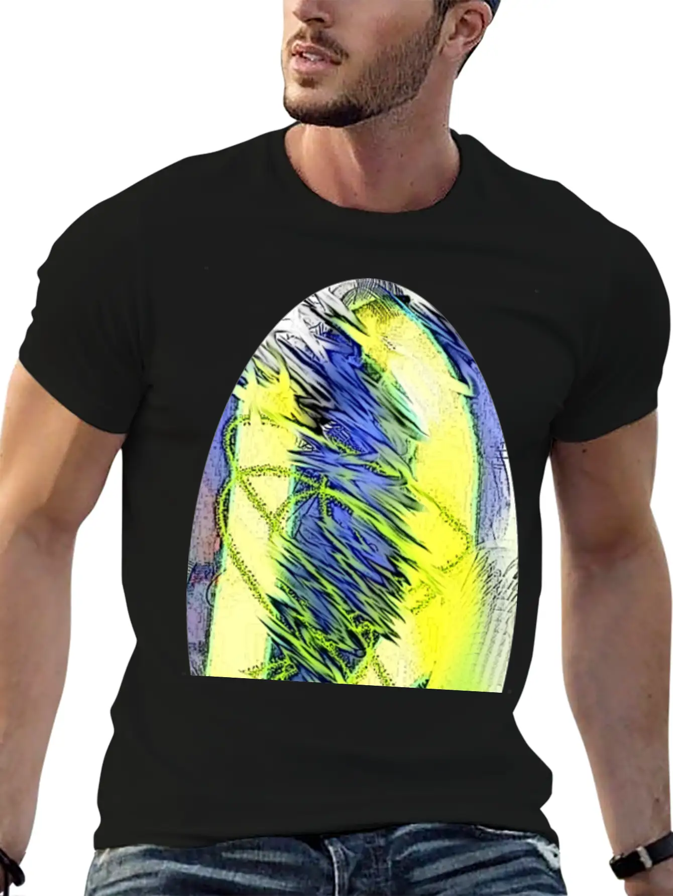 Oval Abstract Soft Cotton Short Sleeve Tee ¨C Unisex Wardrobe Staple