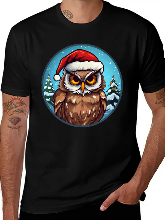Owls Christmas Soft Cotton Short Sleeve Tee ¨C Unisex Wardrobe Staple