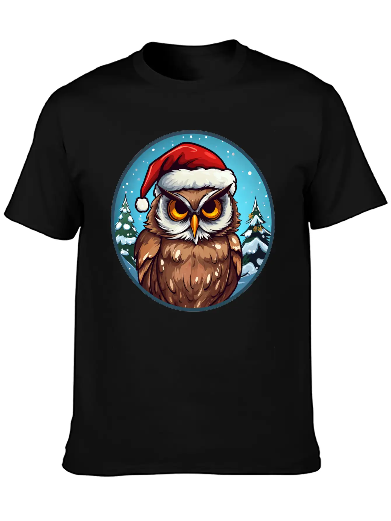 Owls Christmas Soft Cotton Short Sleeve Tee ¨C Unisex Wardrobe Staple