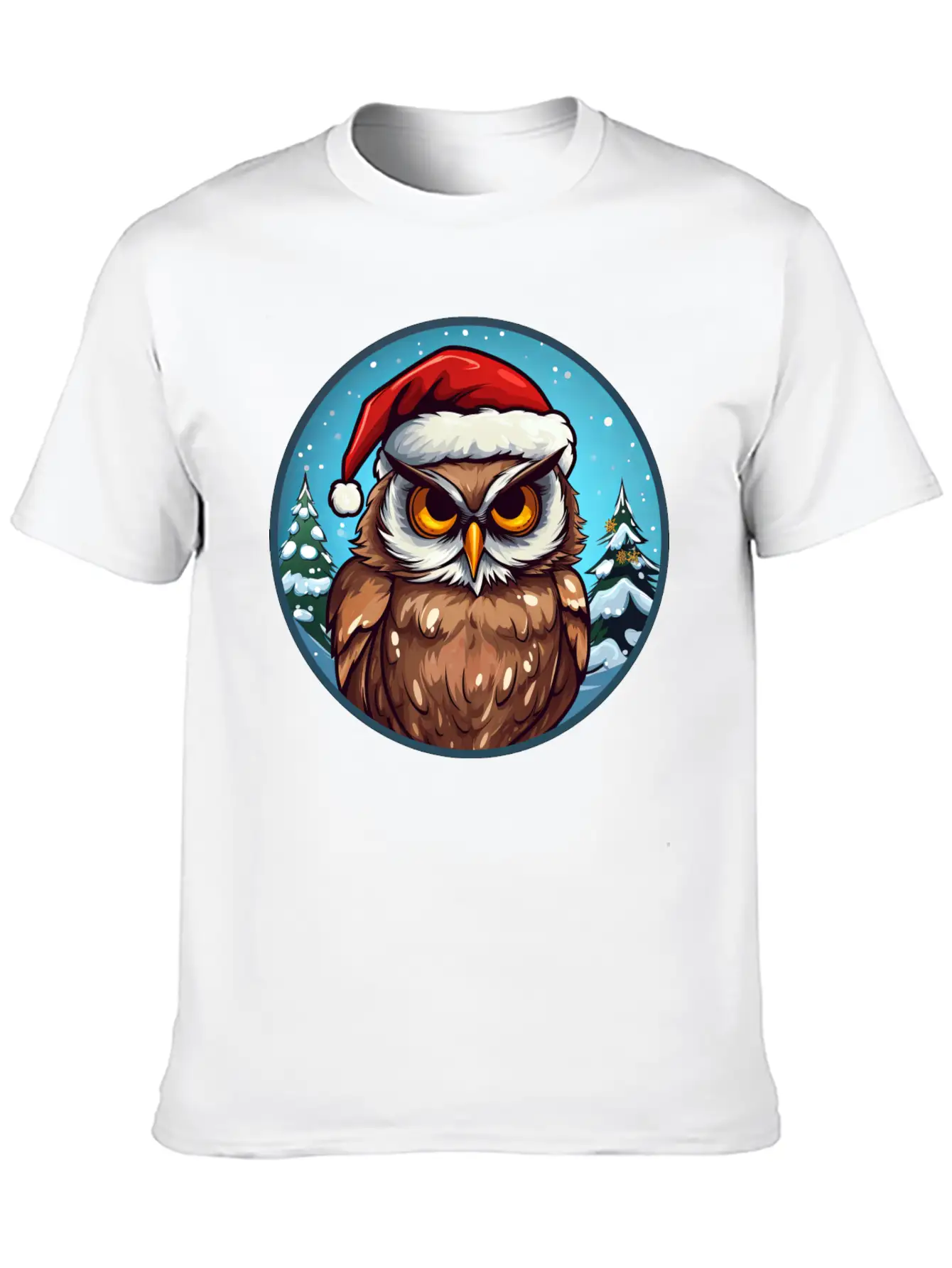 Owls Christmas Soft Cotton Short Sleeve Tee ¨C Unisex Wardrobe Staple