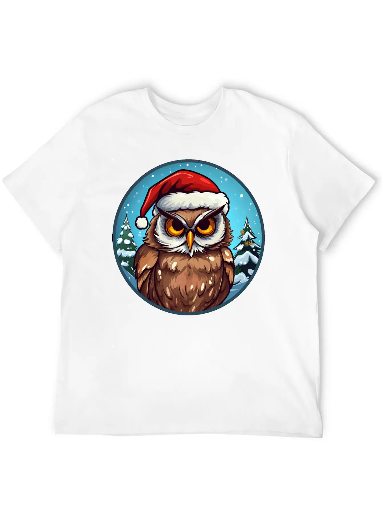 Owls Christmas Soft Cotton Short Sleeve Tee ¨C Unisex Wardrobe Staple
