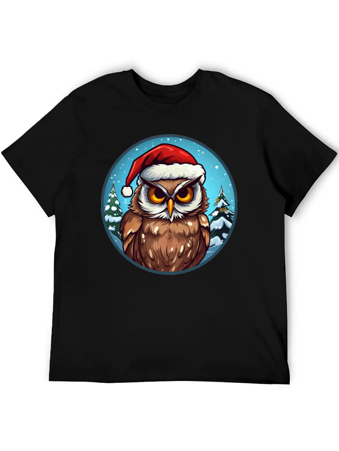 Owls Christmas Soft Cotton Short Sleeve Tee ¨C Unisex Wardrobe Staple