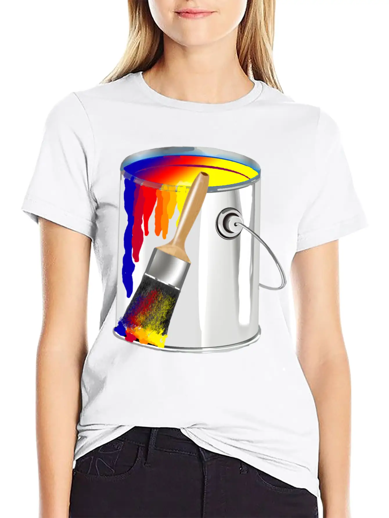 Paint Bucket Basic Graphic T-Shirt ¨C Daily Comfort In Soft Cotton