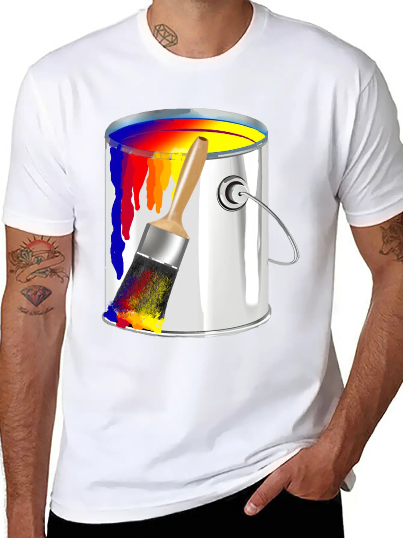 Paint Bucket Basic Graphic T-Shirt ¨C Daily Comfort In Soft Cotton