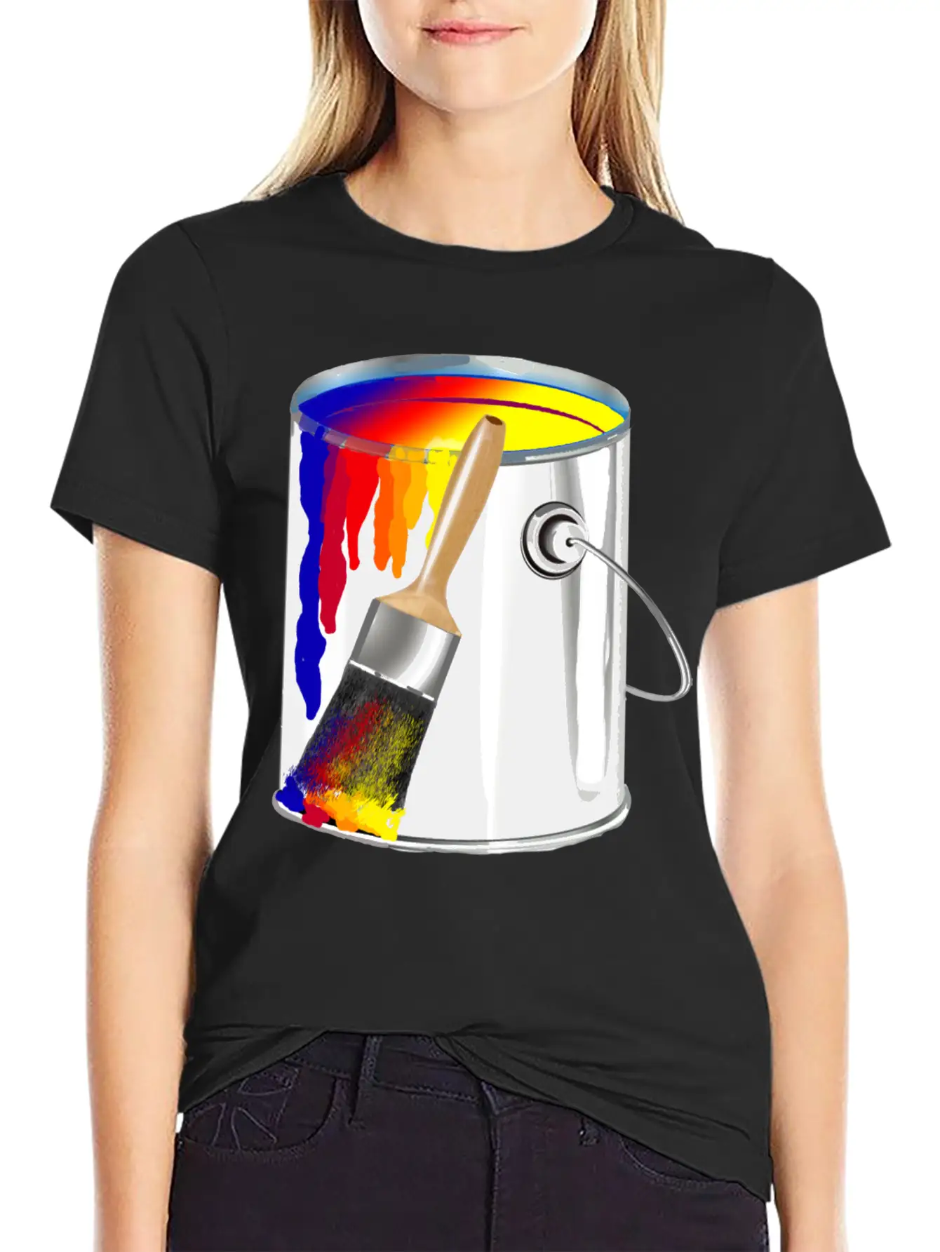 Paint Bucket Basic Graphic T-Shirt ¨C Daily Comfort In Soft Cotton