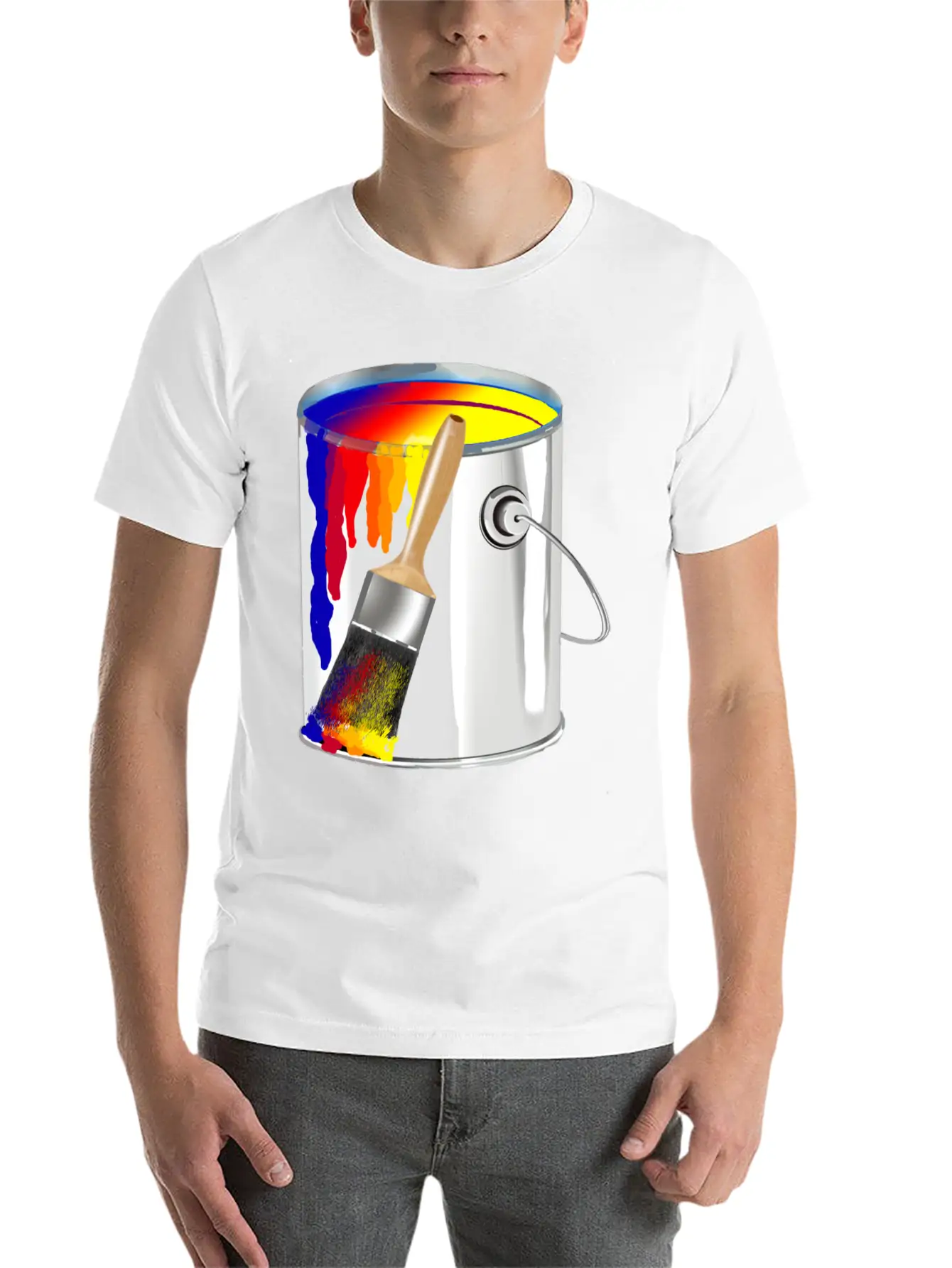 Paint Bucket Basic Graphic T-Shirt ¨C Daily Comfort In Soft Cotton
