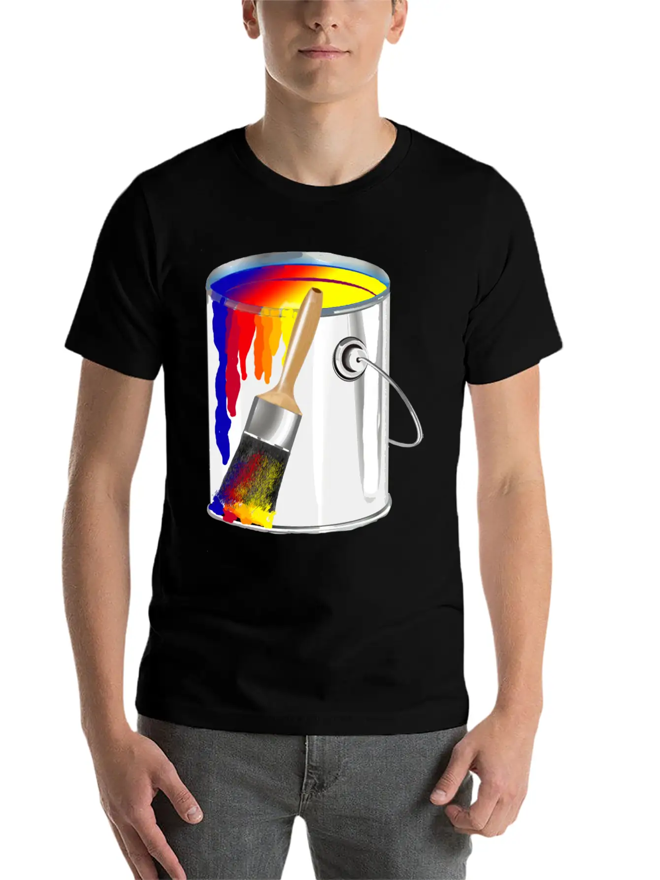 Paint Bucket Basic Graphic T-Shirt ¨C Daily Comfort In Soft Cotton