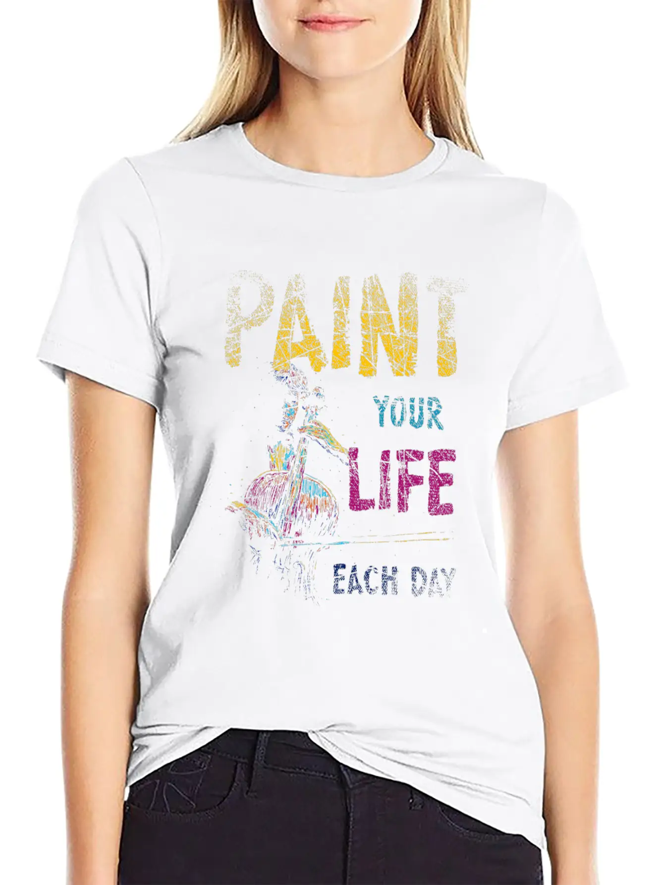 Paint Painting Basic Graphic T-Shirt ¨C Daily Comfort In Soft Cotton