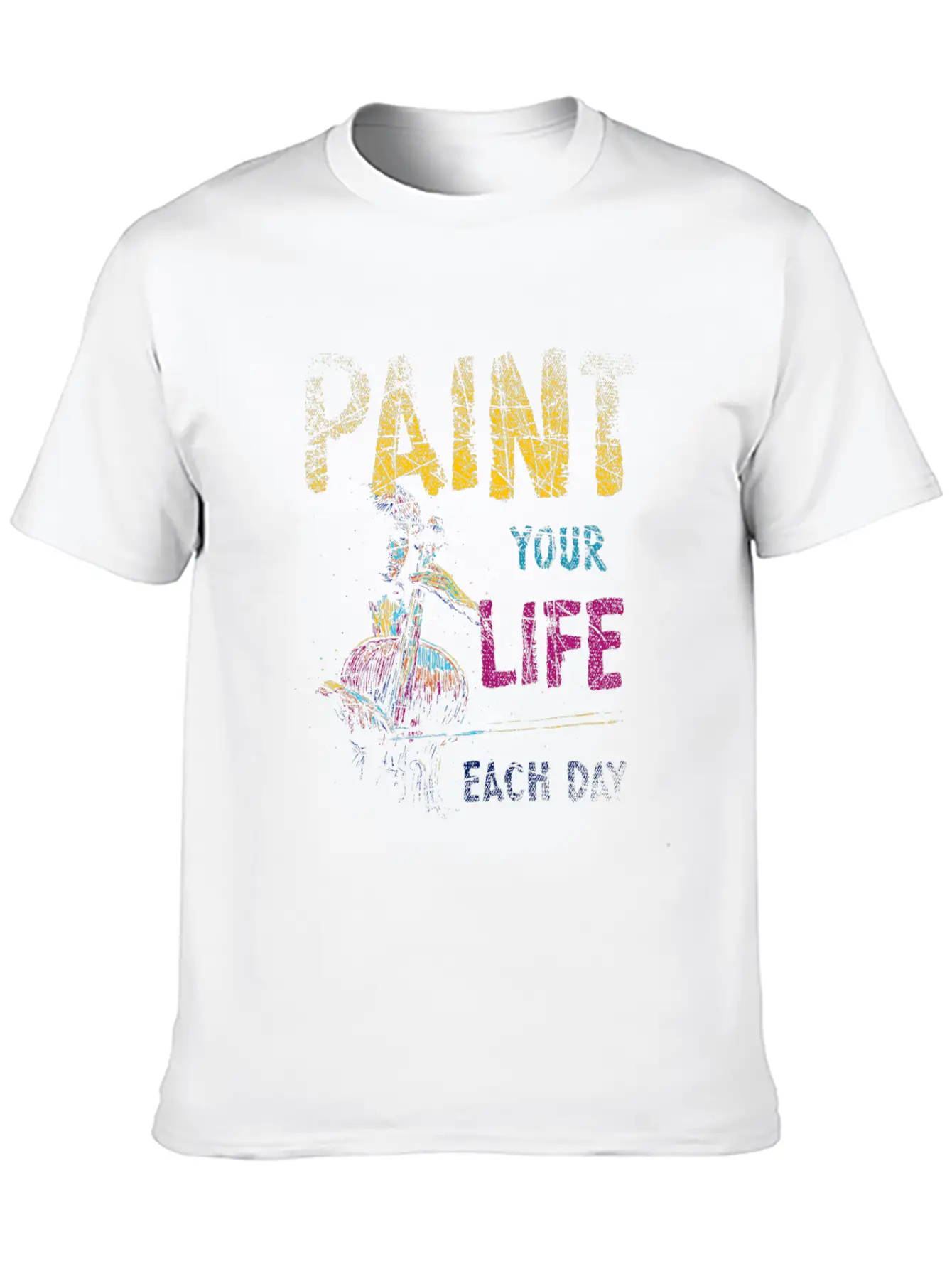 Paint Painting Basic Graphic T-Shirt ¨C Daily Comfort In Soft Cotton