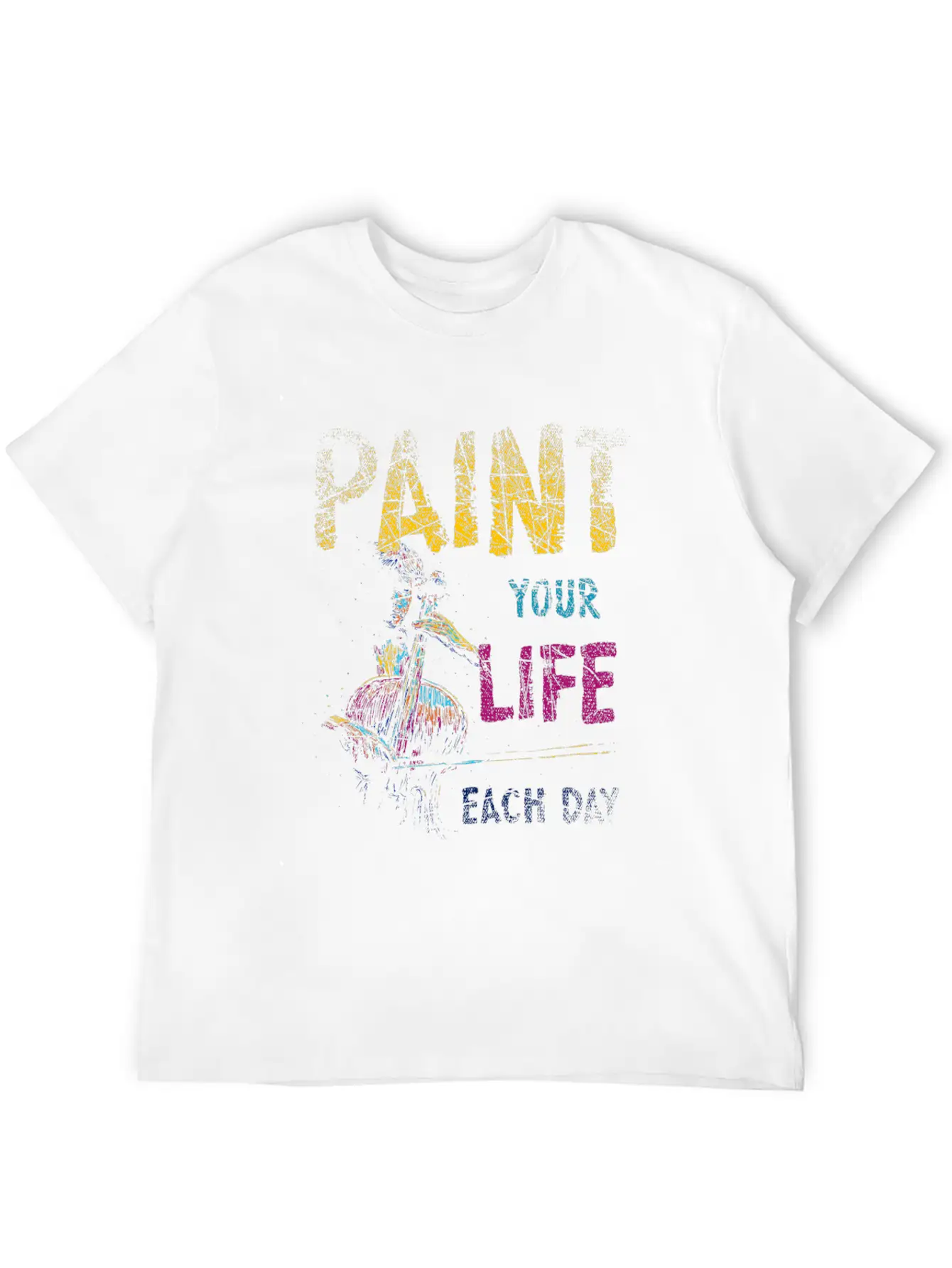 Paint Painting Basic Graphic T-Shirt ¨C Daily Comfort In Soft Cotton