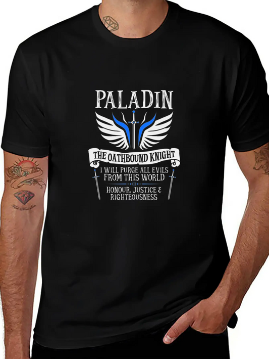 PALADIN, THE OATHBOUND KNIGHT- (White) Essential T Basic Graphic T-Shirt ¨C Daily Comfort In Soft Cotton