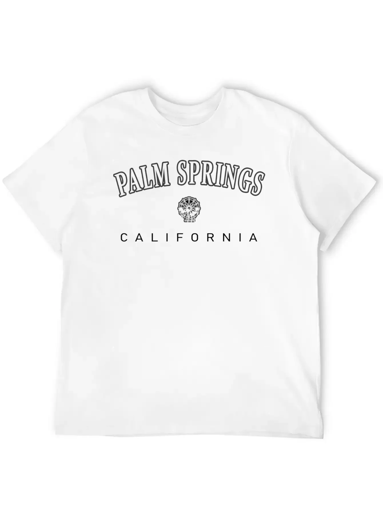 Palm Springs California Ferris Wheel Palm Trees Soft Cotton Short Sleeve Tee ¨C Unisex Wardrobe Staple