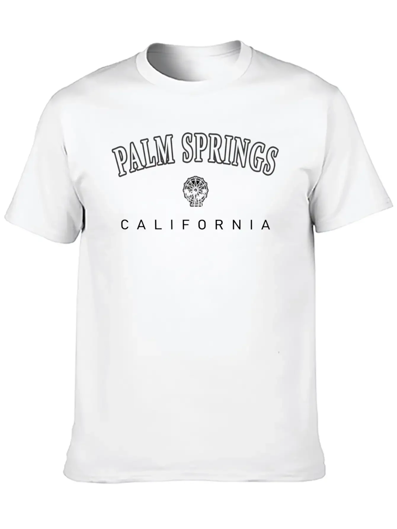Palm Springs California Ferris Wheel Palm Trees Soft Cotton Short Sleeve Tee ¨C Unisex Wardrobe Staple