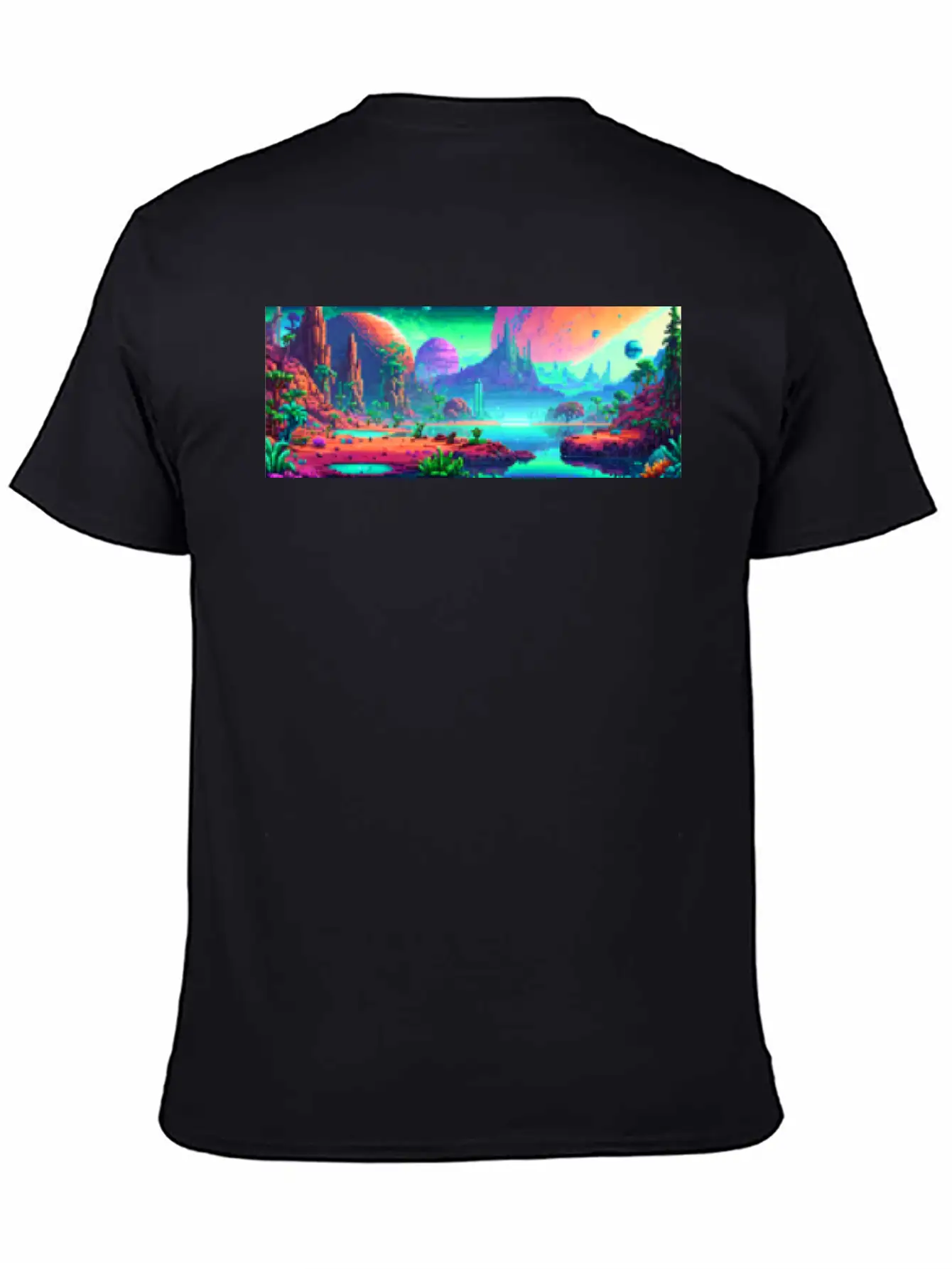 Panorama Mug - Retro - Alien Planet 01 Soft Cotton Short Sleeve Tee ¨C Unisex Wardrobe Staple