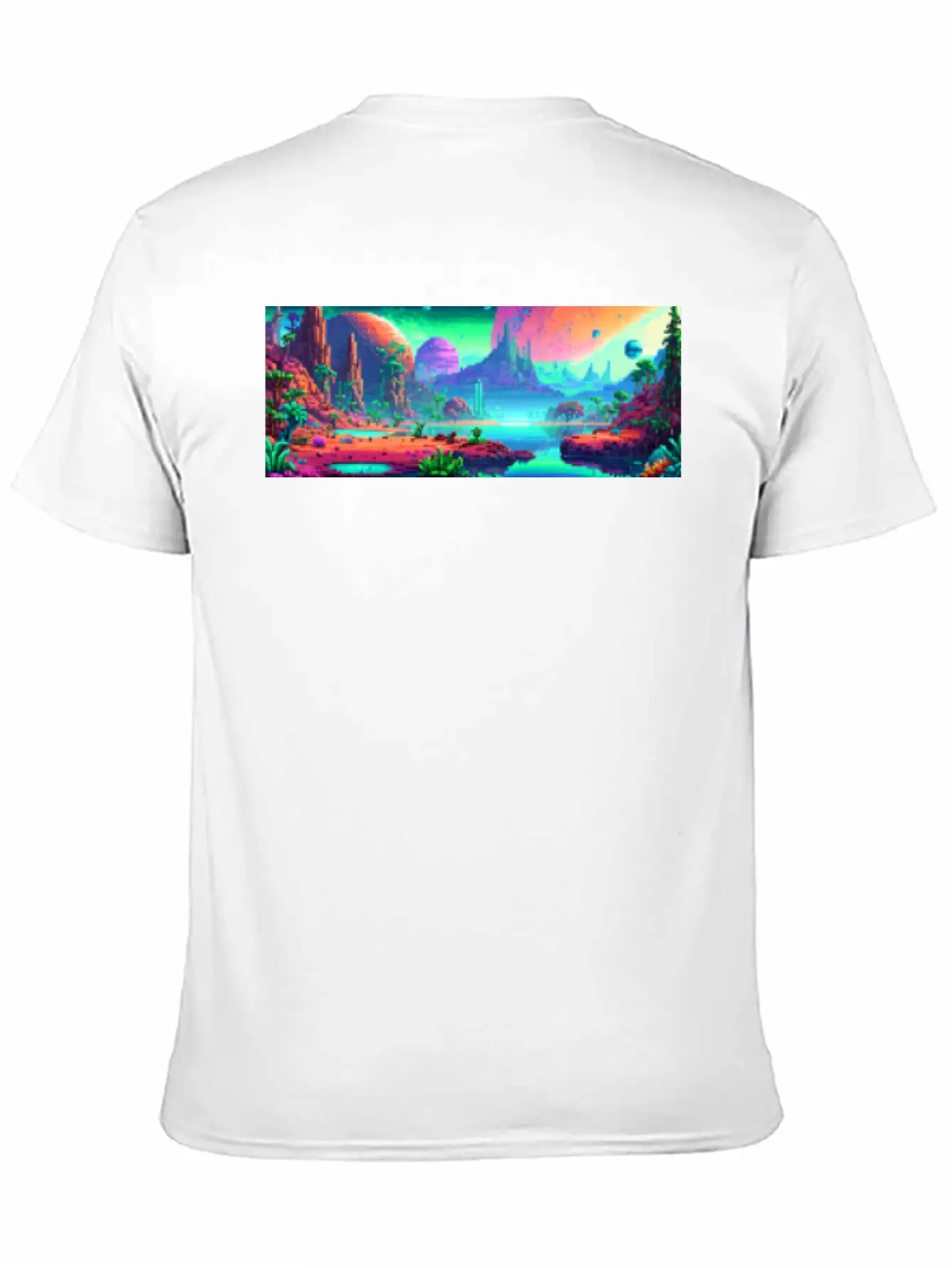 Panorama Mug - Retro - Alien Planet 01 Soft Cotton Short Sleeve Tee ¨C Unisex Wardrobe Staple