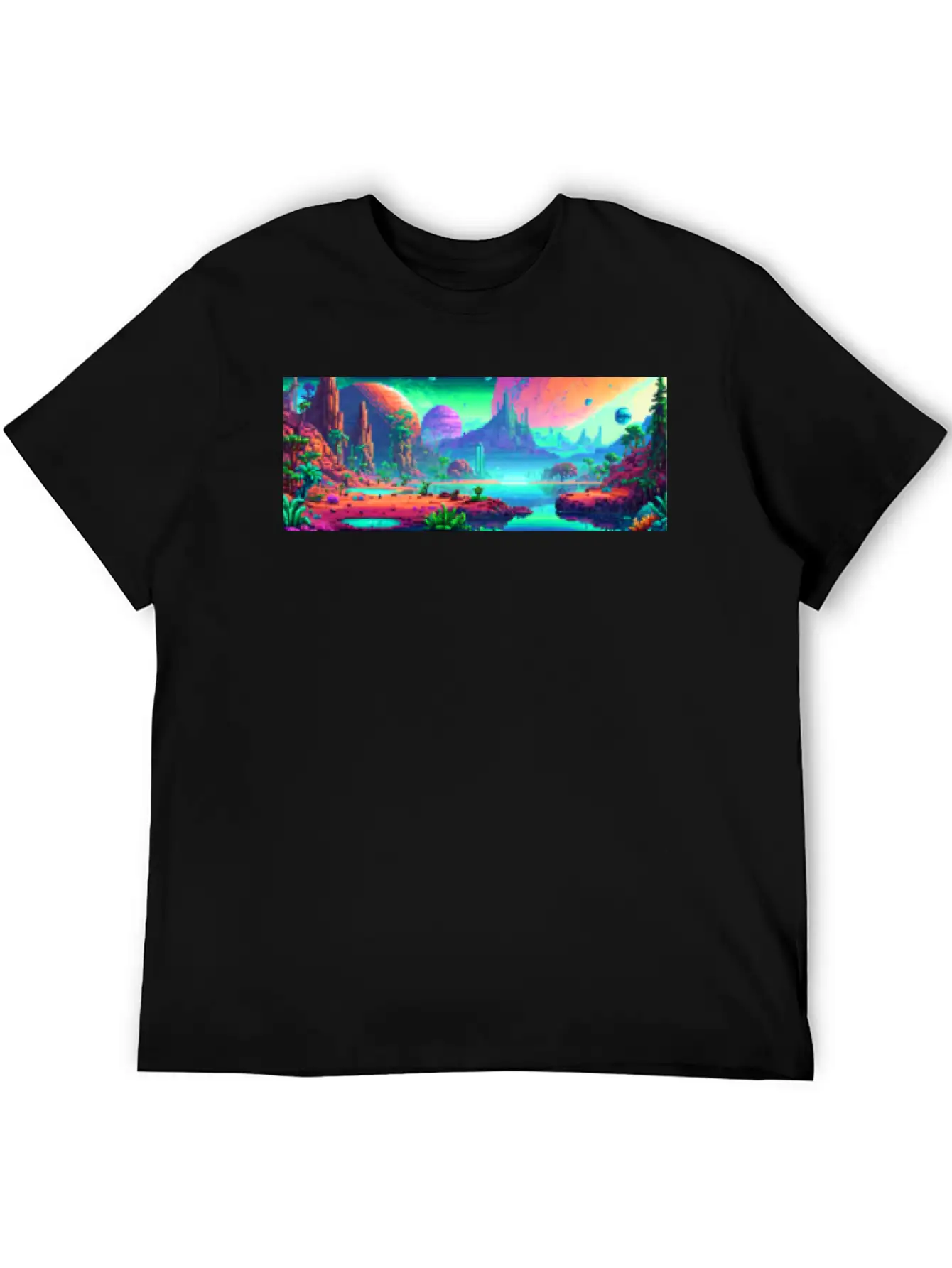 Panorama Mug - Retro - Alien Planet 01 Soft Cotton Short Sleeve Tee ¨C Unisex Wardrobe Staple