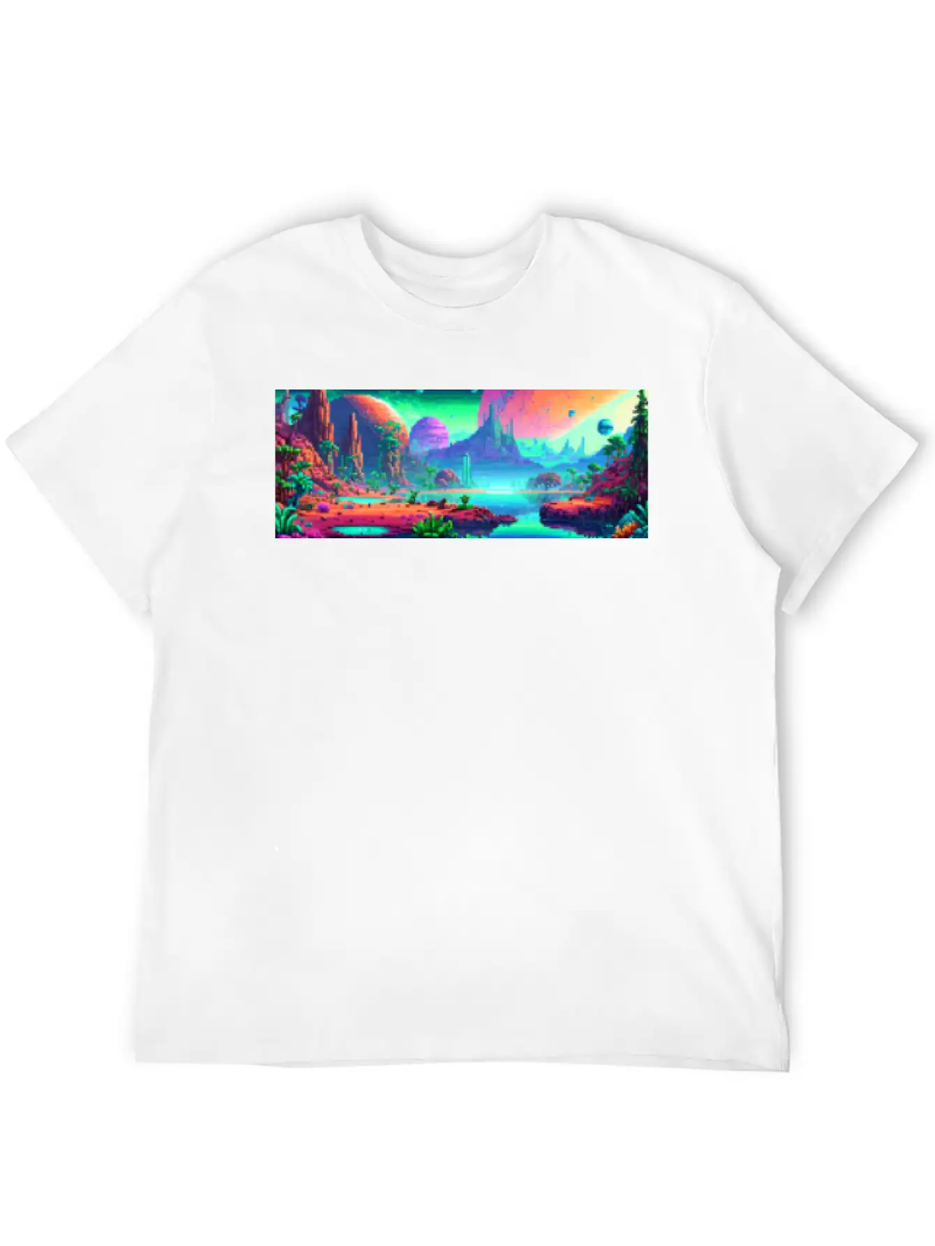 Panorama Mug - Retro - Alien Planet 01 Soft Cotton Short Sleeve Tee ¨C Unisex Wardrobe Staple