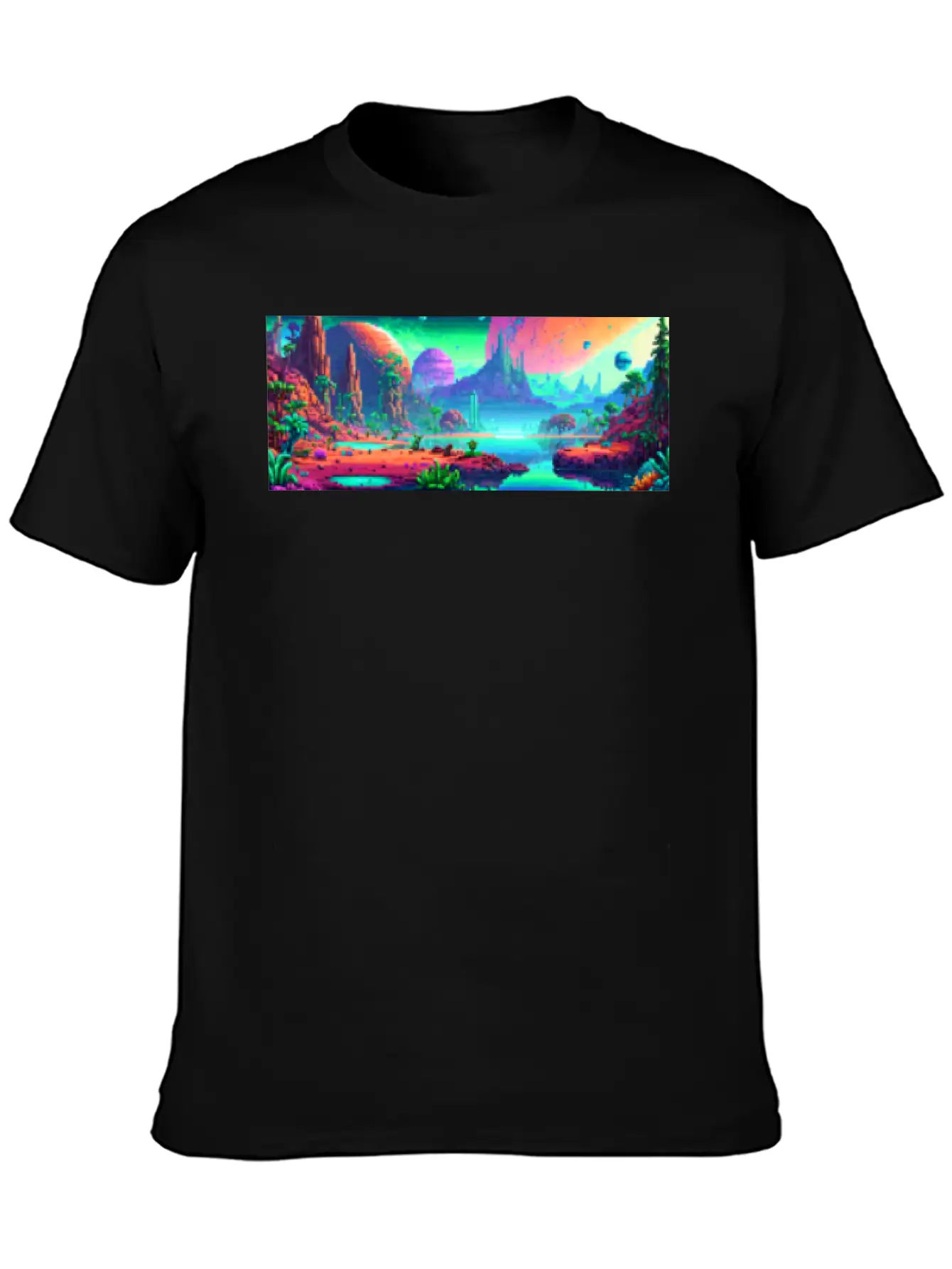 Panorama Mug - Retro - Alien Planet 01 Soft Cotton Short Sleeve Tee ¨C Unisex Wardrobe Staple