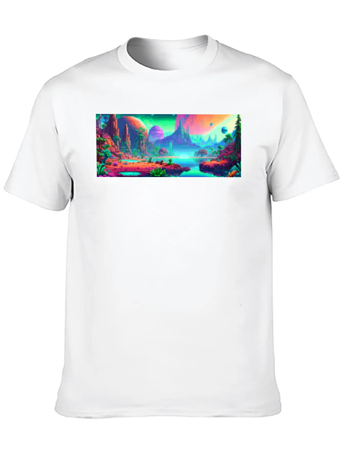 Panorama Mug - Retro - Alien Planet 01 Soft Cotton Short Sleeve Tee ¨C Unisex Wardrobe Staple