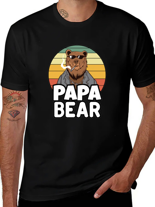 Papa Bear - Funny Gift For Dads With A Cool Bear Soft Cotton Short Sleeve Tee ¨C Unisex Wardrobe Staple