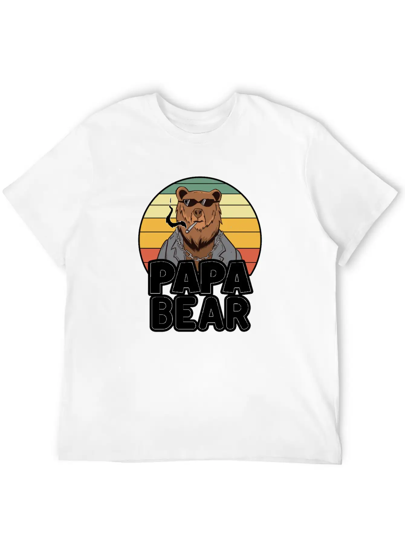Papa Bear - Funny Gift For Dads With A Cool Bear Soft Cotton Short Sleeve Tee ¨C Unisex Wardrobe Staple