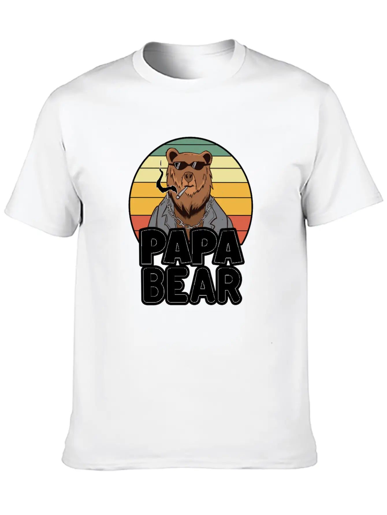 Papa Bear - Funny Gift For Dads With A Cool Bear Soft Cotton Short Sleeve Tee ¨C Unisex Wardrobe Staple