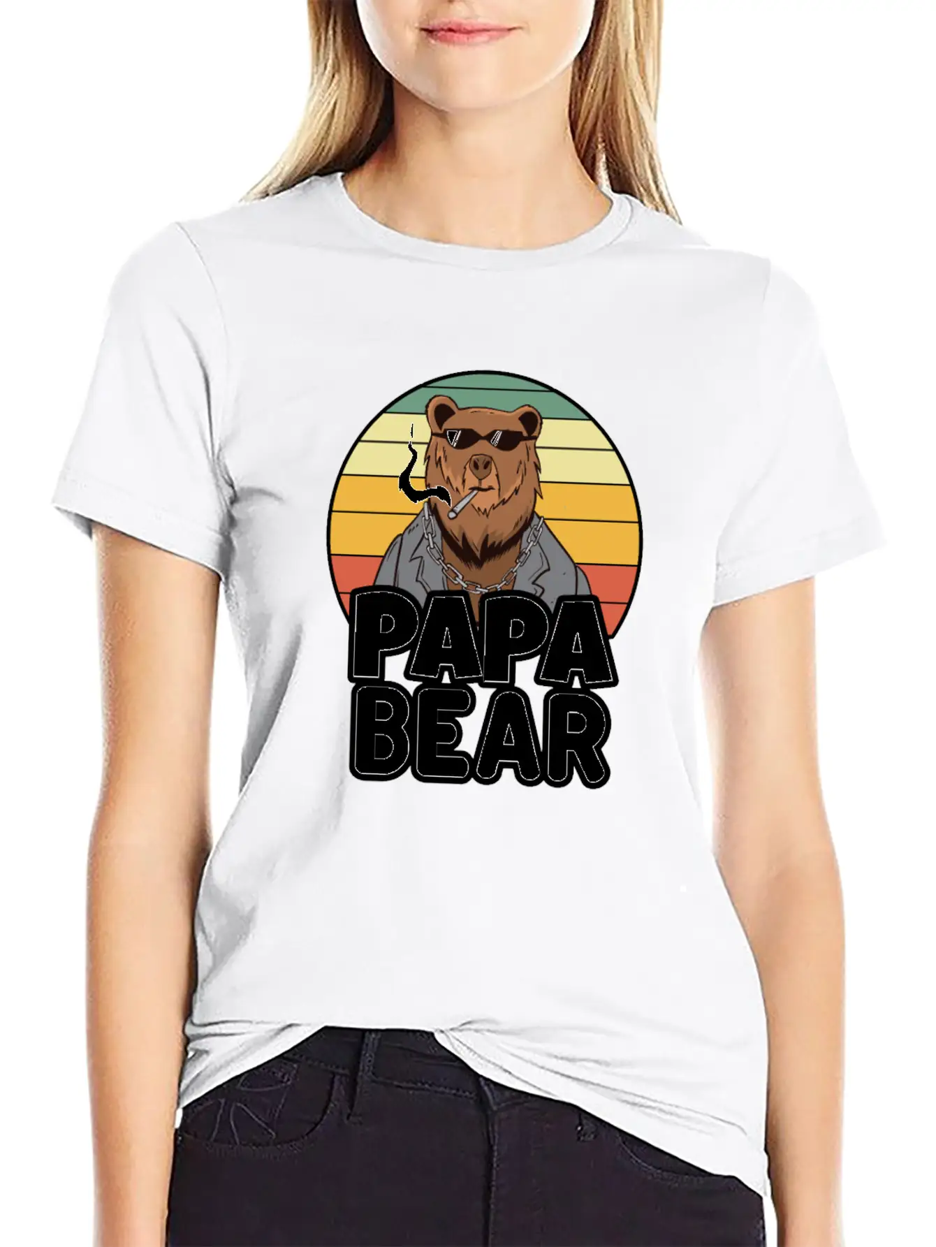 Papa Bear - Funny Gift For Dads With A Cool Bear Soft Cotton Short Sleeve Tee ¨C Unisex Wardrobe Staple