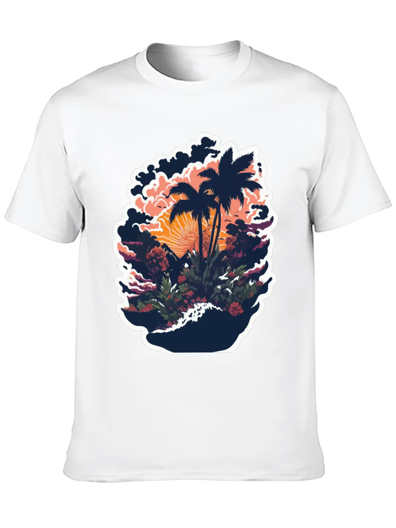 Paradise Island Basic Graphic T-Shirt ¨C Daily Comfort In Soft Cotton