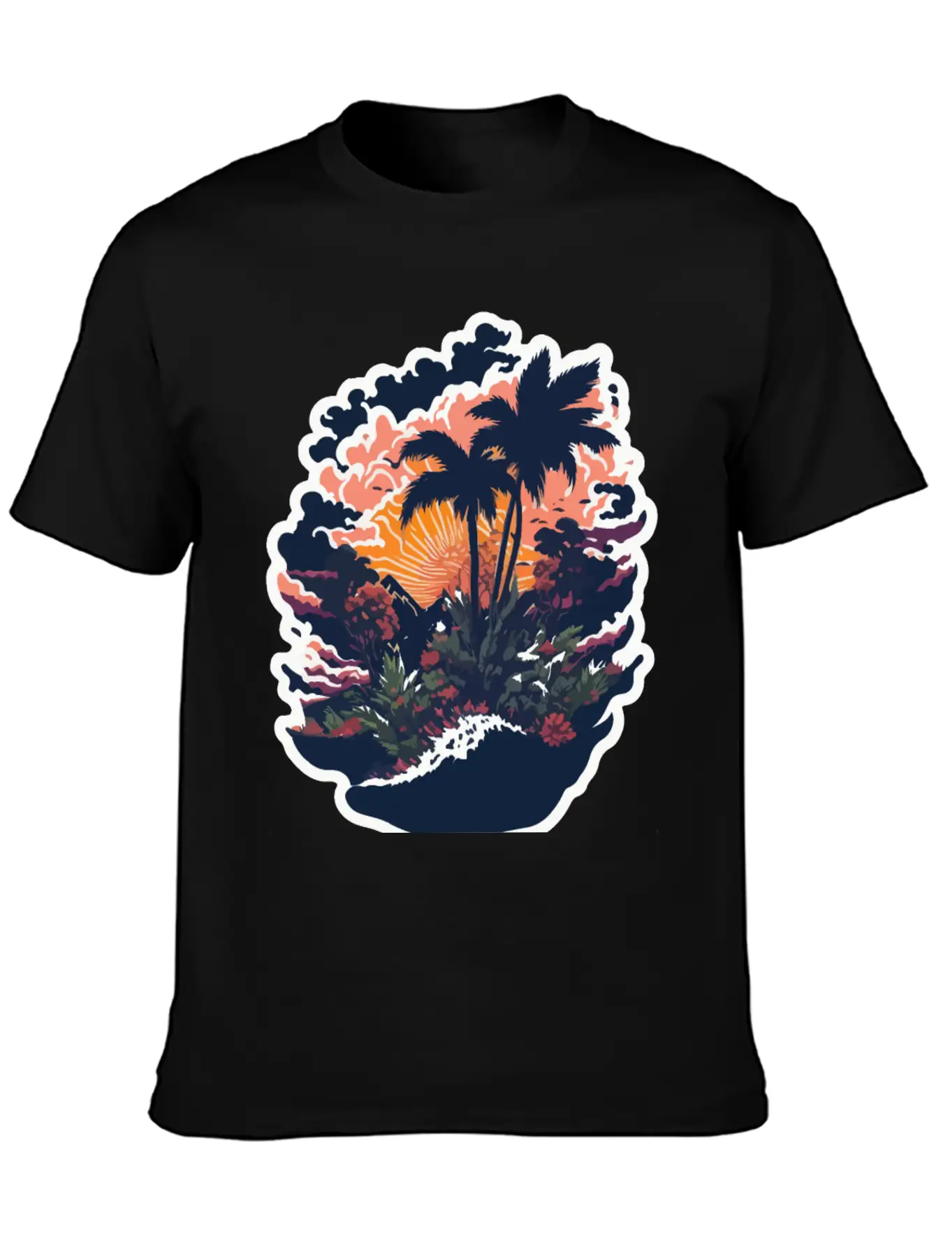 Paradise Island Basic Graphic T-Shirt ¨C Daily Comfort In Soft Cotton