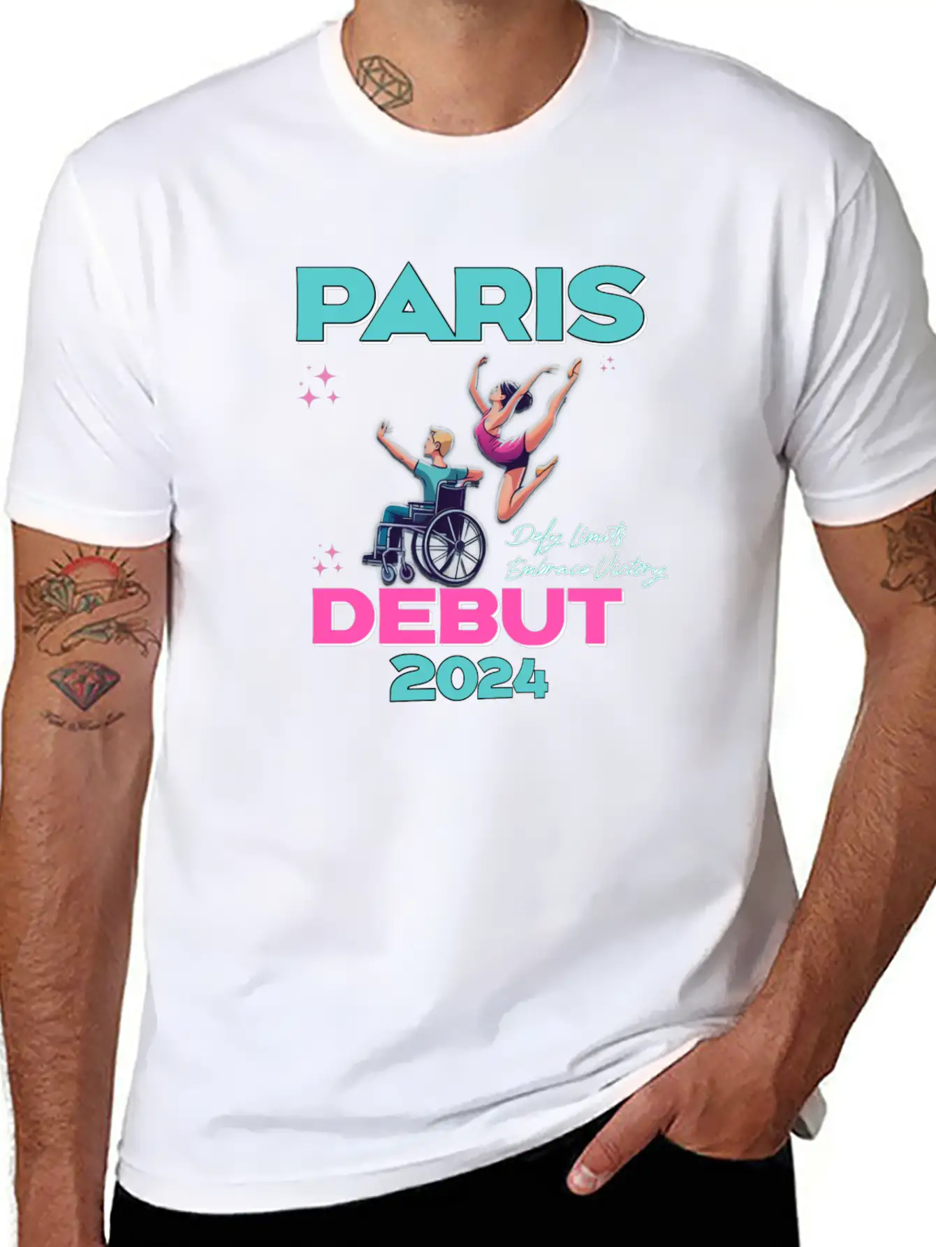 Paris Paralympic 2024 Essential Cotton Tee For Daily Outfits ¨C Unisex Style