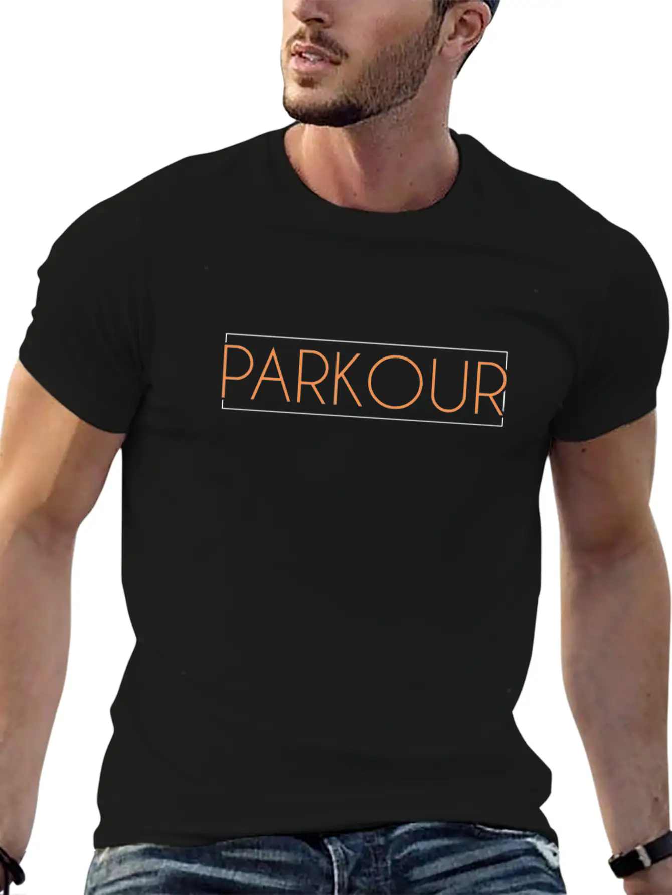 Parkour Lettering Soft Cotton Short Sleeve Tee ¨C Unisex Wardrobe Staple