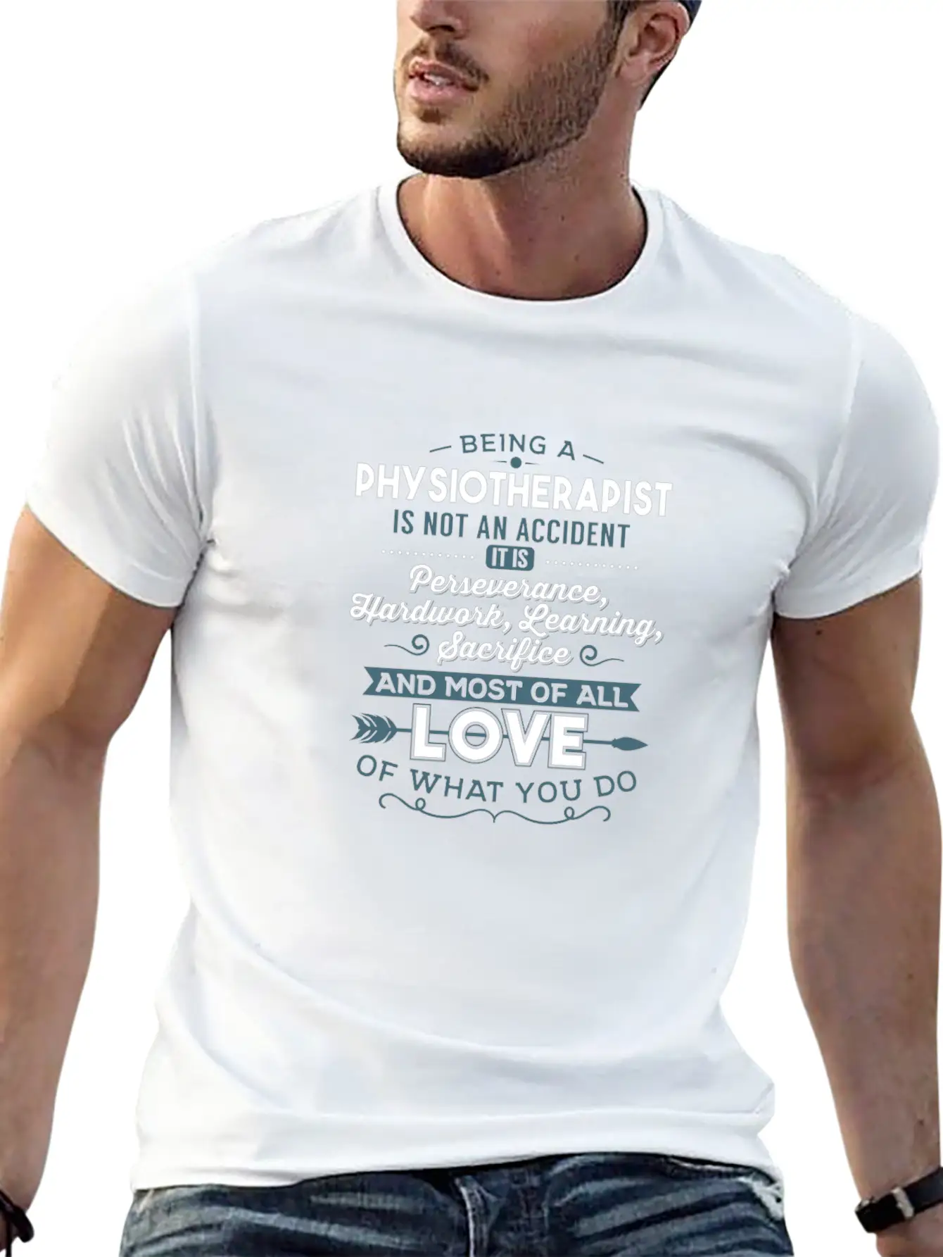 Physiotherapist Love What You Do Gift Basic Graphic T-Shirt ¨C Daily Comfort In Soft Cotton