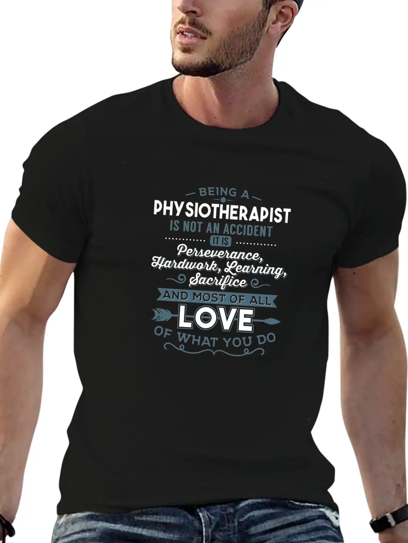 Physiotherapist Love What You Do Gift Basic Graphic T-Shirt ¨C Daily Comfort In Soft Cotton
