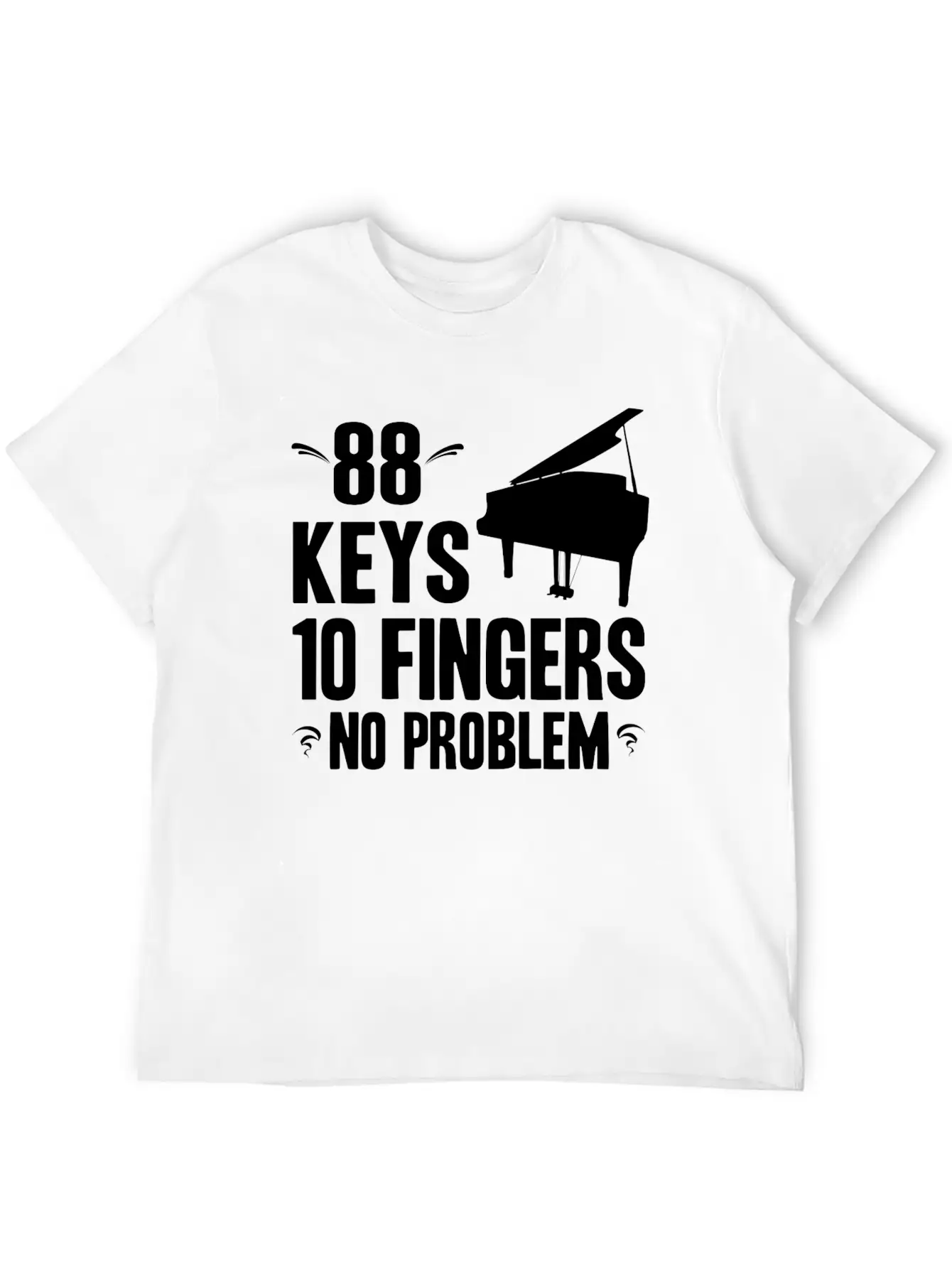 Piano Essential Cotton Tee For Daily Outfits ¨C Unisex Style