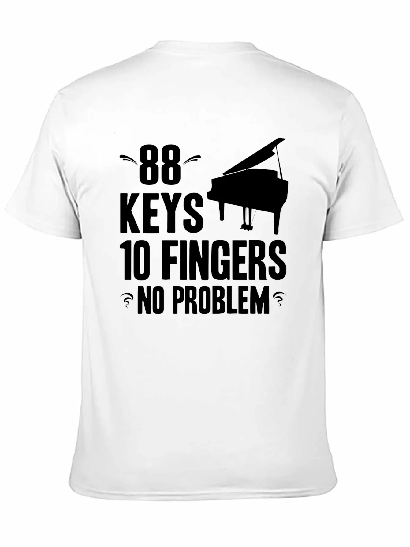 Piano Essential Cotton Tee For Daily Outfits ¨C Unisex Style