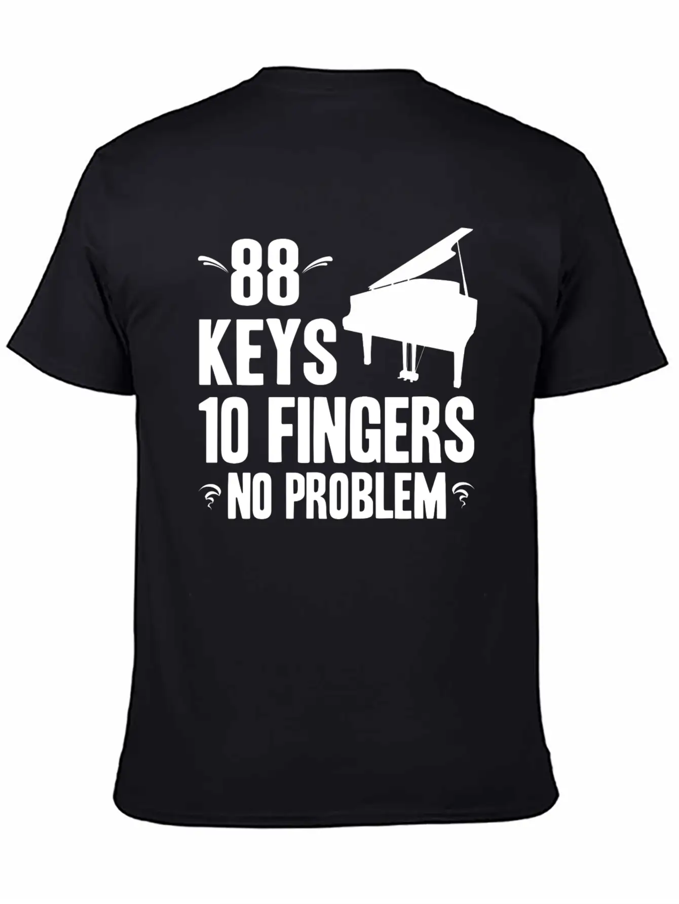 Piano Essential Cotton Tee For Daily Outfits ¨C Unisex Style