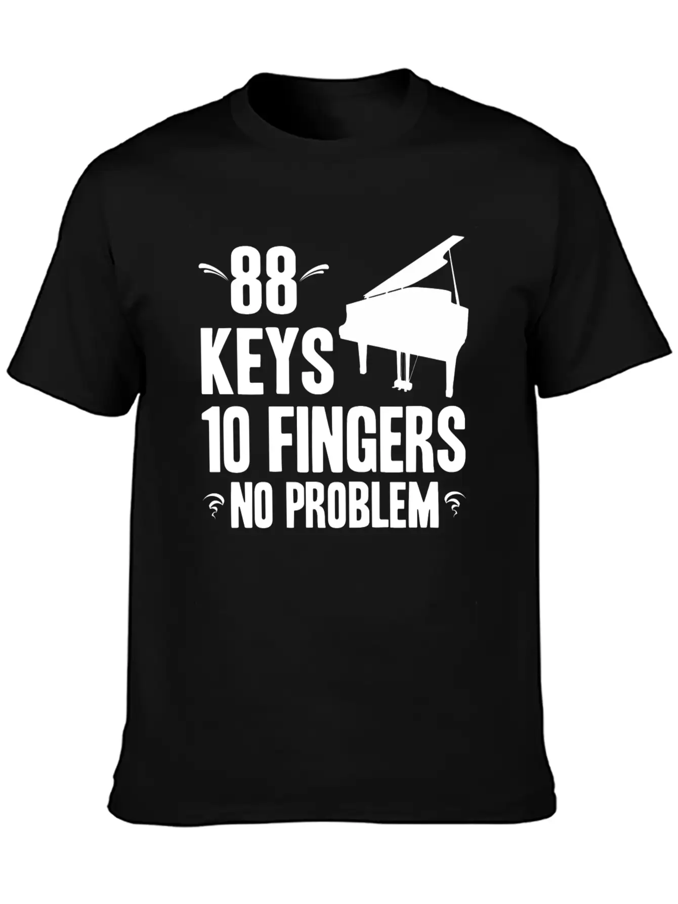 Piano Essential Cotton Tee For Daily Outfits ¨C Unisex Style