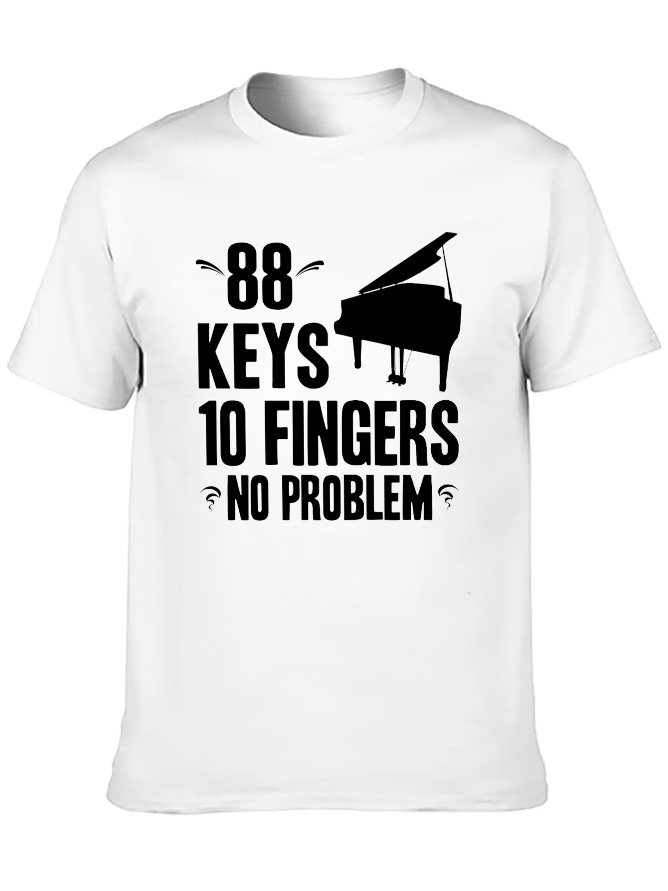 Piano Essential Cotton Tee For Daily Outfits ¨C Unisex Style