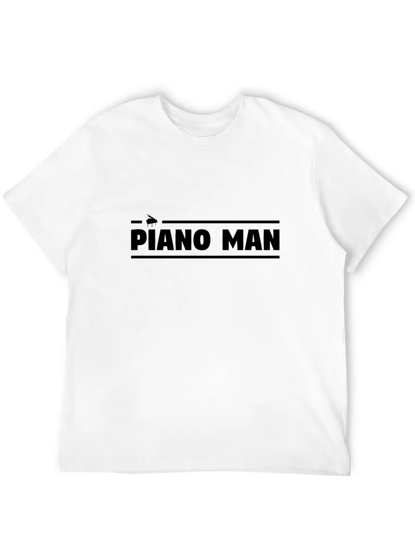 Piano Man Essential Cotton Tee For Daily Outfits ¨C Unisex Style
