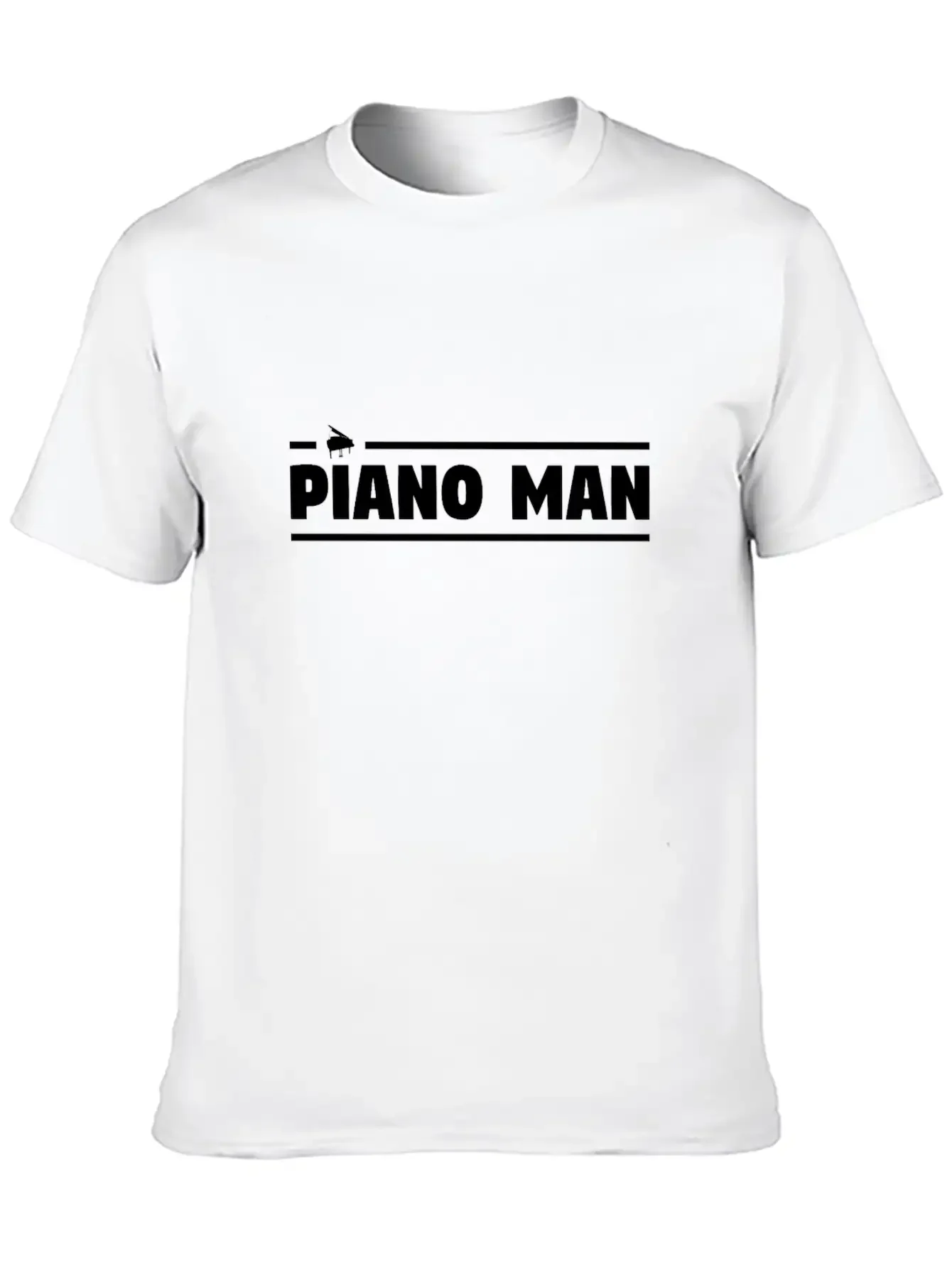 Piano Man Essential Cotton Tee For Daily Outfits ¨C Unisex Style