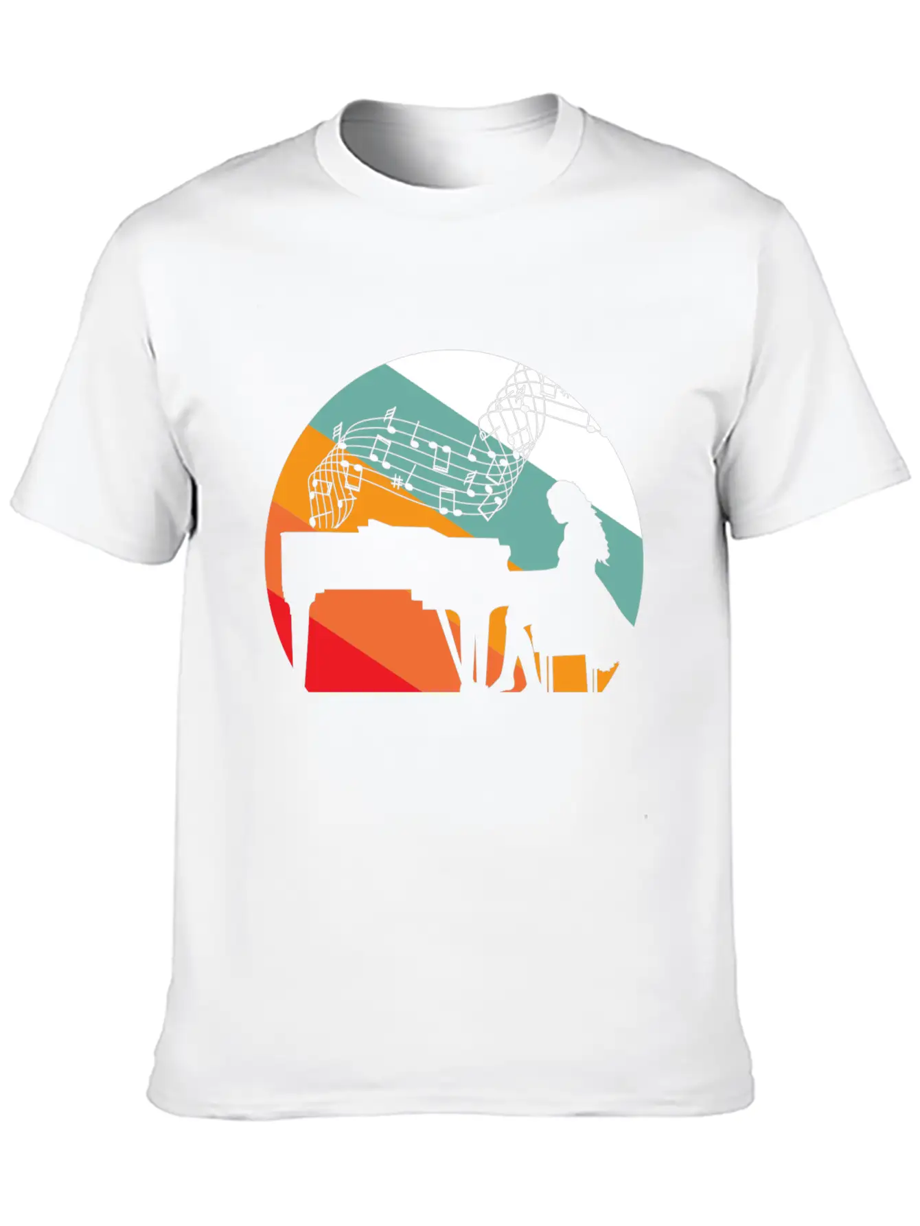 Piano Pianist Piano Pianist Woman Basic Graphic T-Shirt ¨C Daily Comfort In Soft Cotton