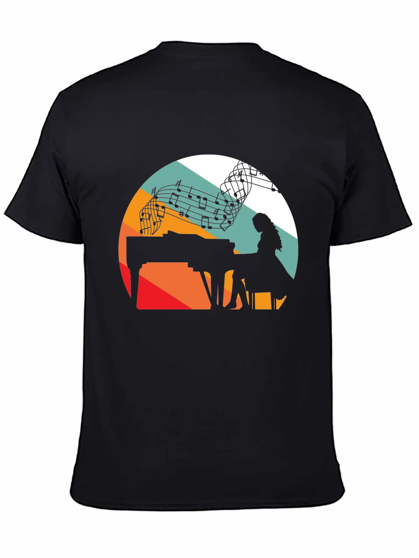 Piano Pianist Piano Pianist Woman Basic Graphic T-Shirt ¨C Daily Comfort In Soft Cotton