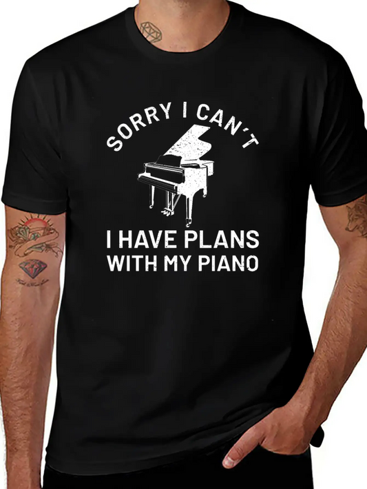 Piano Piano Pianist Keyboard Classic Basic Graphic T-Shirt ¨C Daily Comfort In Soft Cotton