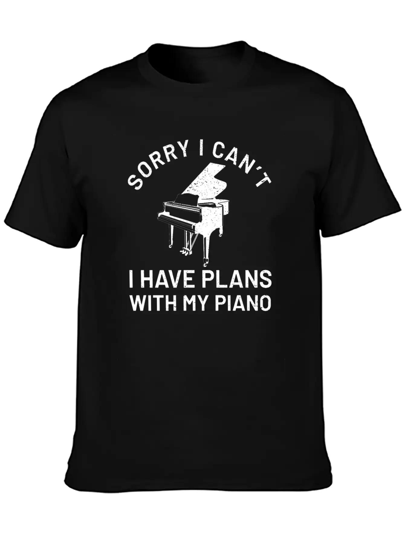 Piano Piano Pianist Keyboard Classic Basic Graphic T-Shirt ¨C Daily Comfort In Soft Cotton